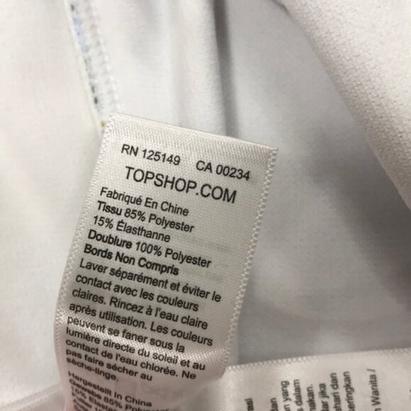 Topshop Ribbed Hawaiian High Waist Bikini Bottoms - Picture 6 of 7